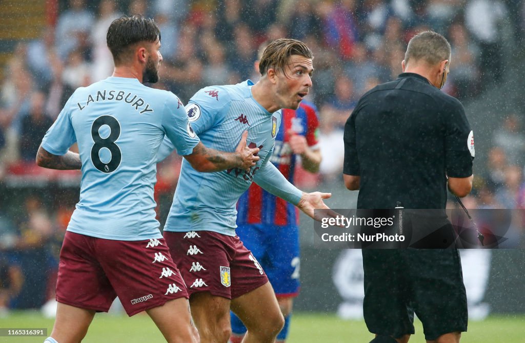 Crystal Palace v Aston Villa - Premier League