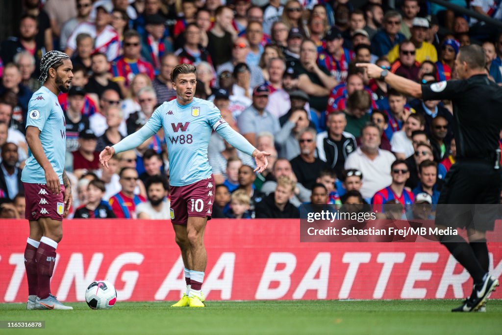 Crystal Palace v Aston Villa - Premier League