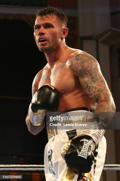 Martin Murray during his victory against Rui Manuel Pavanito during MTK Fight NIght at Liverpool Olympia on July 12, 2019 in Liverpool, England.