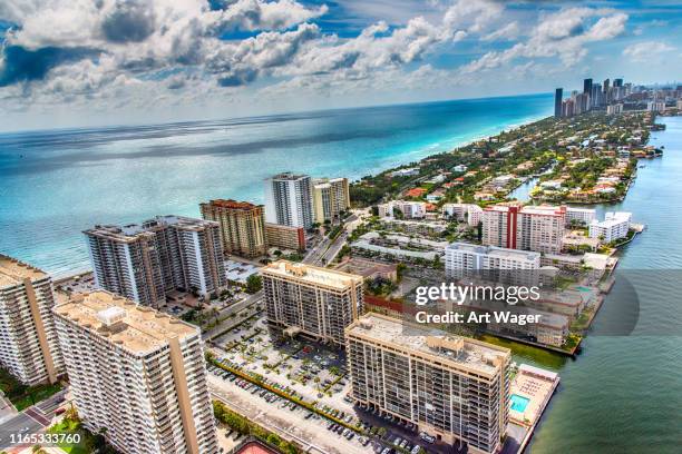 above coastal south florida - atlantic intracoastal waterway stock pictures, royalty-free photos & images