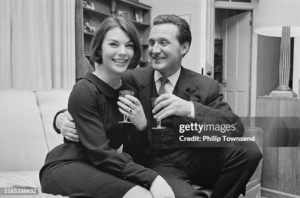 Patrick Macnee and Katherine Woodville Patrick Macnee and Katherine Woodville
