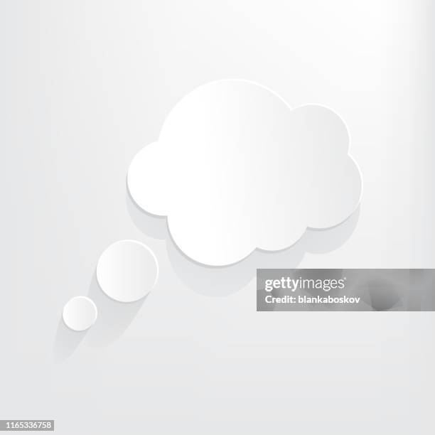 empty 3d speech bubble background - cloud reflection stock illustrations