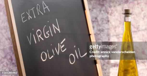 extra virgin olive oil - ph value stock pictures, royalty-free photos & images