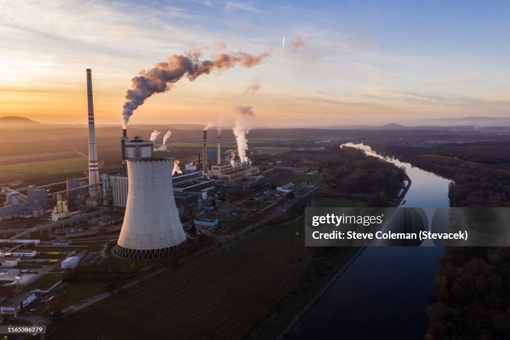 Power station by the River Elbe