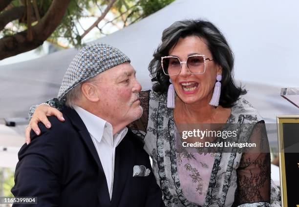 Stacy Keach and wife Malgosia Tomassi Keach attend his being honored with a Star on the Hollywood Walk of Fame on July 31, 2019 in Hollywood,...