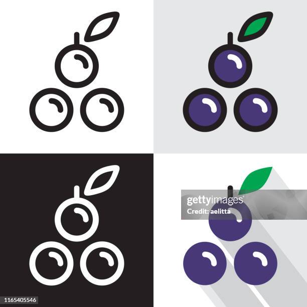 blueberries - blueberry stock illustrations