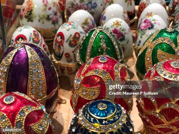 russian easter eggs - orthodox easter 個照片及圖片檔