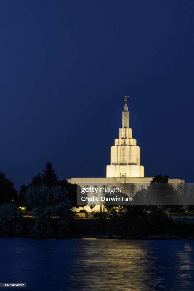 Idaho Falls at Blue Hour
