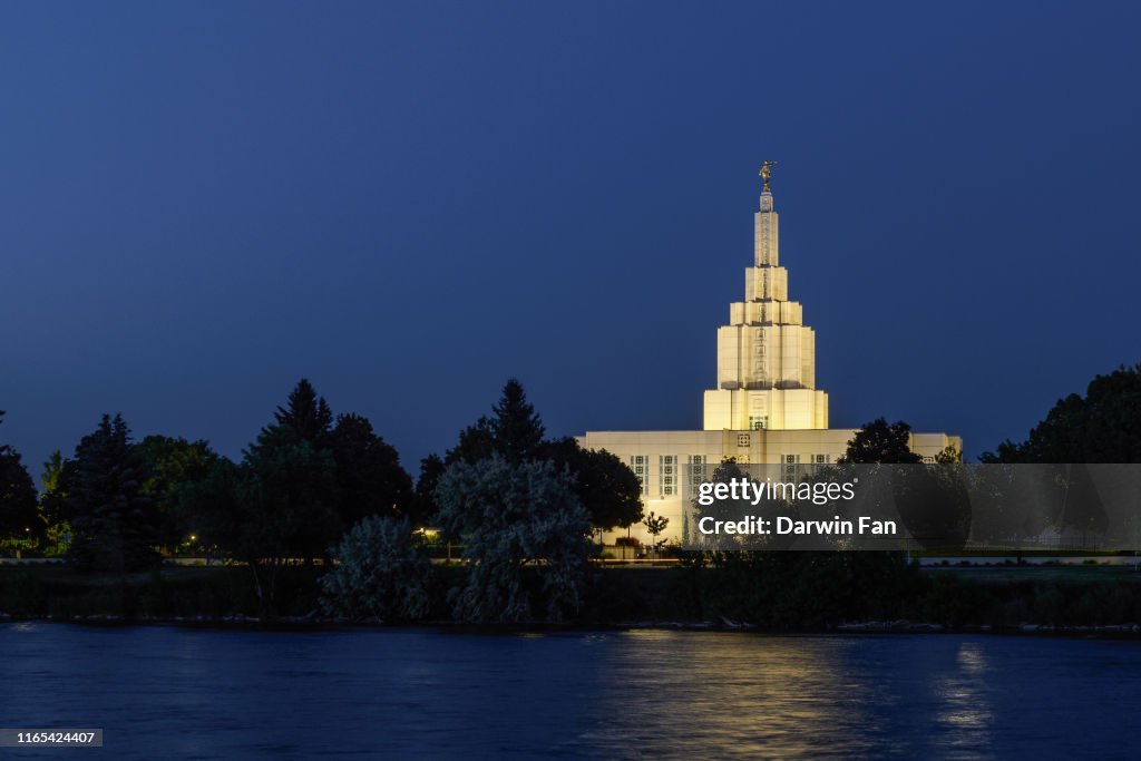 Idaho Falls at Blue Hour