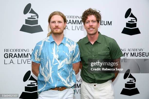 James Sunderland and Brett Hite of Frenship attend The Drop: Frenship at the GRAMMY Museum on July 31, 2019 in Los Angeles, California.