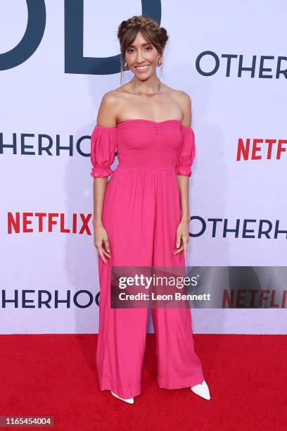 Fernanda Romero attends the Photo Call For Netflix's "Otherhood" at the Egyptian Theatre on July 31, 2019 in Hollywood, California.