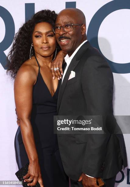 Angela Bassett and Courtney B. Vance attend the Netflix Premiere of OTHERHOOD at the Egyptian Theater on July 31, 2019 in Los Angeles, California.