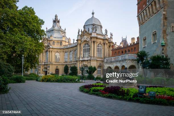 Vajdahunyad Castle is located in the City Park. It was built in 1908 design by Ignác Alpár. In part, it is a copy of Hunyad Castle in Transylvania....