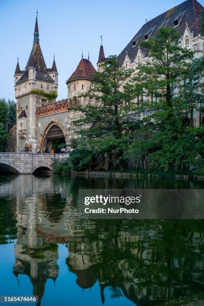 Vajdahunyad Castle is located in the City Park. It was built in 1908 design by Ignác Alpár. In part, it is a copy of Hunyad Castle in Transylvania....