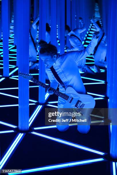 Zoe Ní Riordáin holds a photo call at Camera Obscura to promote her Edinburgh Festival Fringe show Everything I Do on August 01, 2019 in Edinburgh,...