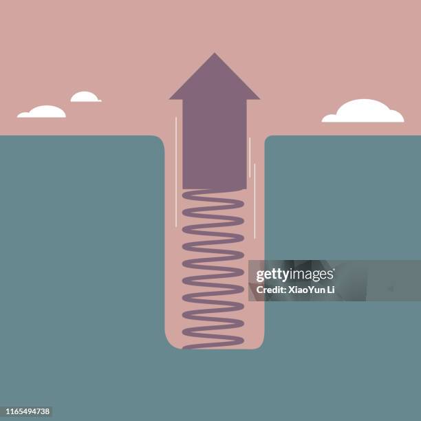 arrows and traps - bouncing stock illustrations