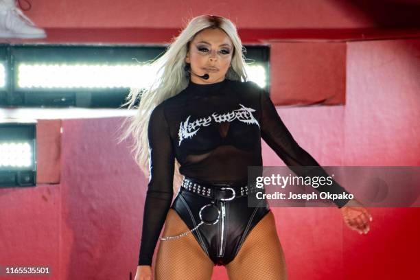 Jesy Nelson of Little Mix performs on stage during day 3 of Fusion Festival 2019 on September 01, 2019 in Liverpool, England.