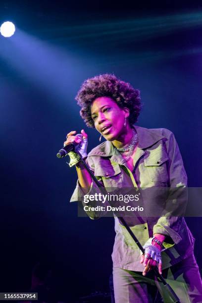 Macy Gray performing on the Siam Stage at Womad, Charlton Park, Malmesbury, United Kingdom on 26 July 2019.