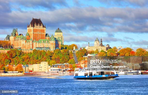 autunno a quebec city, quebec - quebec foto e immagini stock