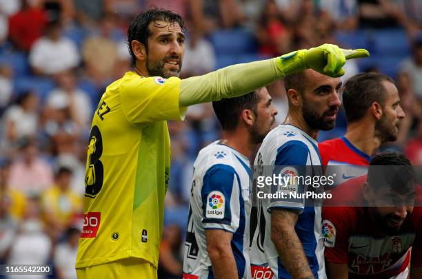 Diego Lopez during the match between RCD Espanyol and Granada CF, corresponding to the week 3 of the Liga Santander, played at the RCDE Stadium, on...