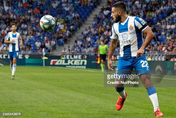 Matias Vargas during the match between RCD Espanyol and Granada CF, corresponding to the week 3 of the Liga Santander, played at the RCDE Stadium, on...
