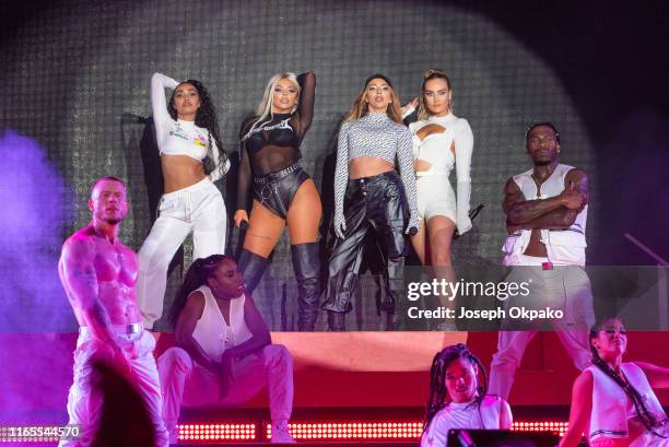 Leigh-Anne Pinnock, Jesy Nelson, Jade Thirlwall and Perrie Edwards of Little Mix performs on stage during day 3 of Fusion Festival 2019 on September...