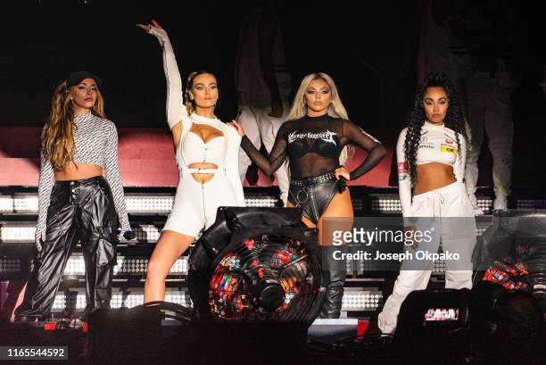 Jade Thirlwall, Perrie Edwards, Jesy Nelson and Leigh-Anne Pinnock of Little Mix perform on stage during day 3 of Fusion Festival 2019 on September...