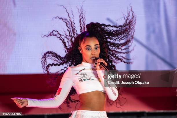 Leigh-Anne Pinnock of Little Mix performs on stage during day 3 of Fusion Festival 2019 on September 01, 2019 in Liverpool, England.