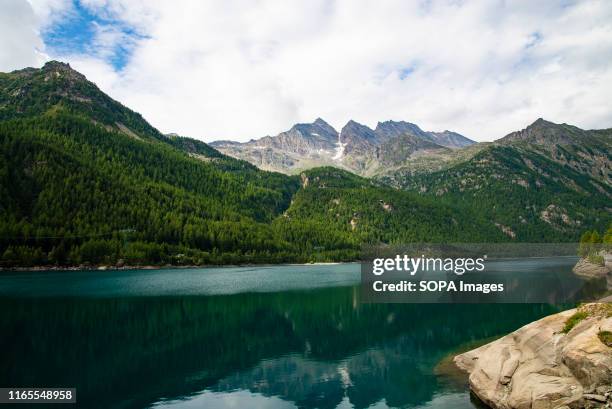 General view of The Gran Paradiso National Park, the oldest Italian National Park located close to the regions of Valle d'Aosta and Piedmont. It is...