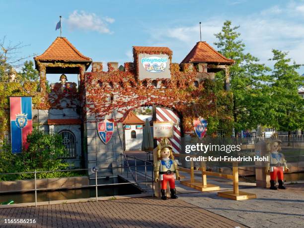 playmobil funpark entrance - playmobil stock pictures, royalty-free photos & images