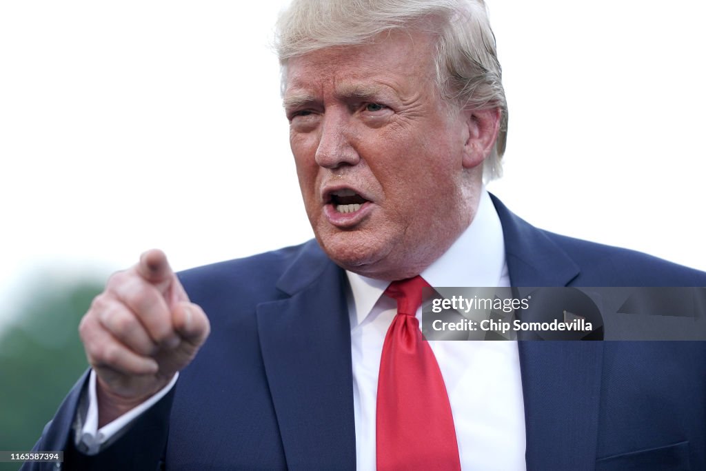 President Trump Departs White House For Cincinnati Rally