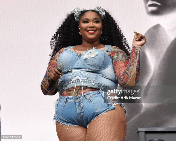 Lizzo performs at Made in America - Day 2 at Benjamin Franklin Parkway on August 31, 2019 in Philadelphia, Pennsylvania.