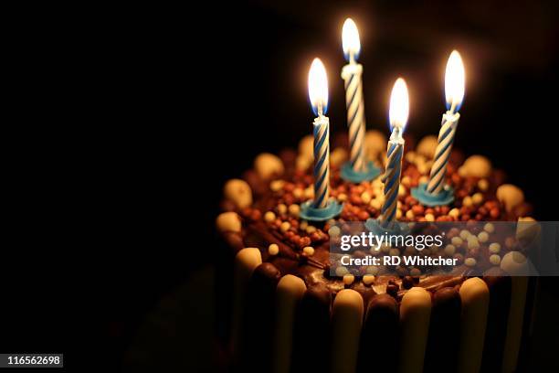 someone had birthday - bolo e velas imagens e fotografias de stock