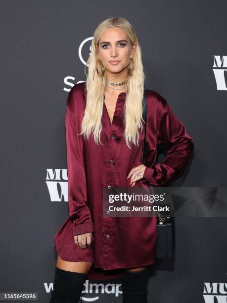 Ashlee Simpson Ross attends Weedmaps Museum of Weed Exclusive Preview Celebration on August 01, 2019 in Los Angeles, California.