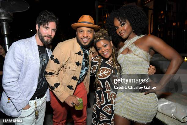 John Patrick Amedori , Justin Simien, Yvette Nicole Brown and Antoinette Robertson attend the afterparty for premier of the Netflix Original Series...