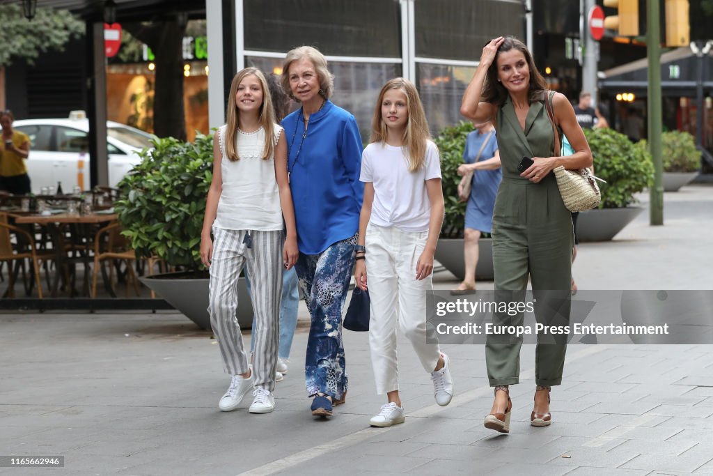 Spanish Royals Family Sighting In Mallorca- August 1, 2019