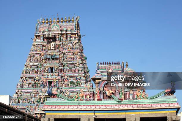 kapaleeshwarar temple, mylapore, chennai, tamil nadu, india - tamil nadu stock pictures, royalty-free photos & images