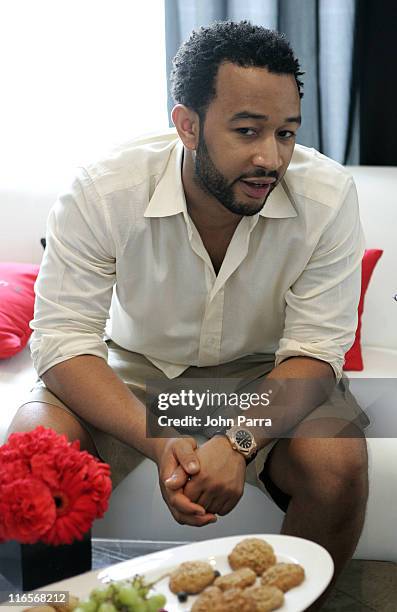 John Legend during Super Bowl XLI - PlayStation Oasis - Day 2 at Raleigh Hotel in Miami Beach, Florida.