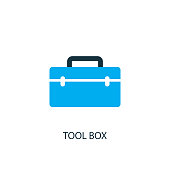 Tool box icon. Logo element illustration