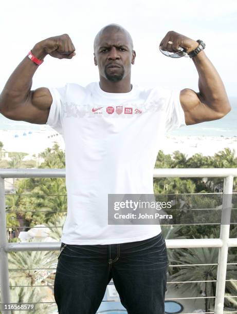 Terry Crews during Super Bowl XLI - PlayStation Oasis - Day 1 at Raleigh Hotel in Miami Beach, Florida.