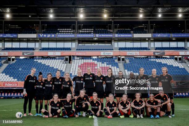 Sari van Veenendaal of Holland Women, Ashleigh Weerden of Holland Women, Danielle van de Donk of Holland Women, Merel van Dongen of Holland Women,...