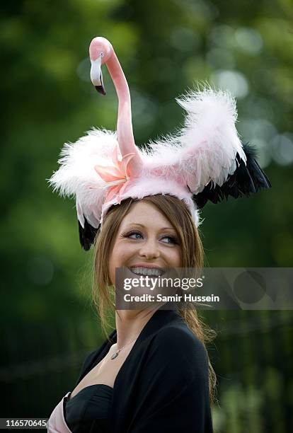 Racegoer attends Ladies Day of Royal Ascot at Ascot Racecourse on June 16, 2011 in Ascot, England.