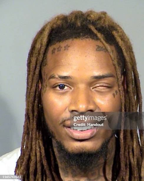 In this handout photo provided by the Las Vegas Metropolitan Police Department, rapper Willie Maxwell, aka Fetty Wap, is seen in a police booking...