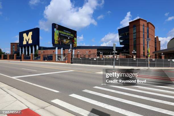 Michigan Stadium, the largest stadium in the United States, and second largest stadium in the world, home of the Michigan Wolverines football team...