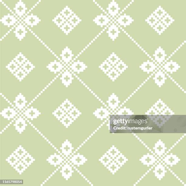 pixel seamless pattern - linen texture stock illustrations