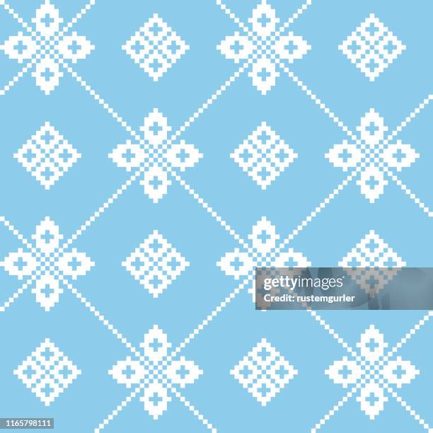 pixel seamless pattern - linen texture stock illustrations