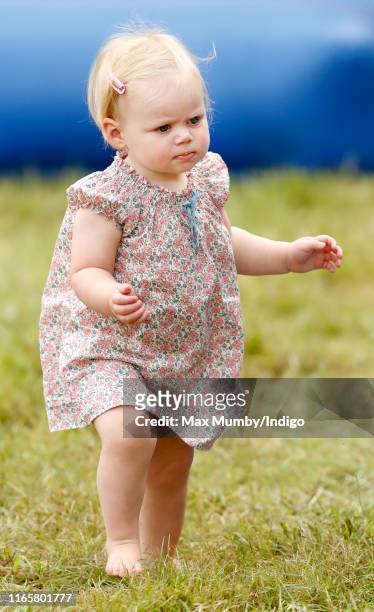 Lena Tindall attends day 1 of the 2019 Festival of British Eventing at Gatcombe Park on August 2, 2019 in Stroud, England.