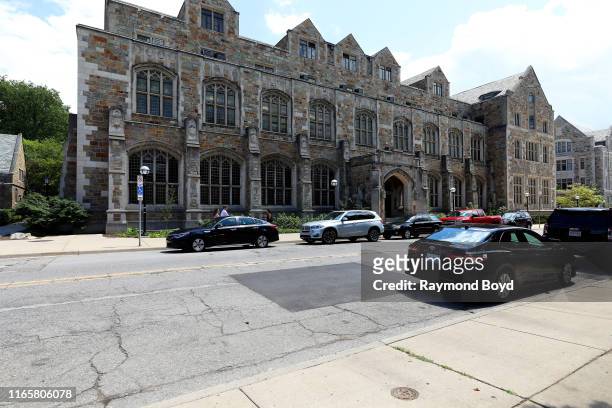 Hutchins Hall at the University Of Michigan in Ann Arbor, Michigan on July 30, 2019.