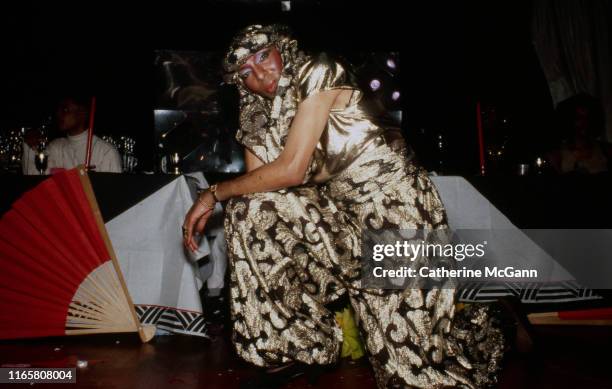 Pepper LaBeija at a drag ball in 1988 in Harlem, New York City, New York.