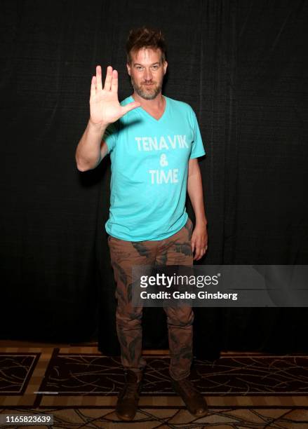 Actor Kenneth Mitchell attends the 18th annual Official Star Trek Convention at the Rio Hotel & Casino on August 02, 2019 in Las Vegas, Nevada.